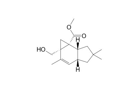 Cycloprop[e]indene-6b(1H)-carboxylic acid,1a,3a,4,5,6,6a-hexahydro-1a-(hydroxymethyl)-2,5,5-trimethyl-,methyl ester,(1a.alpha.,3a.bete.,6a.beta.,6b.alpha.)-(+-)-