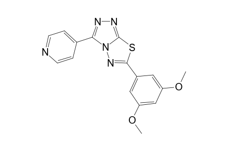 [1,2,4]Triazolo[3,4-b][1,3,4]thiadiazole, 6-(3,5-dimethoxyphenyl)-3-(4-pyridinyl)-