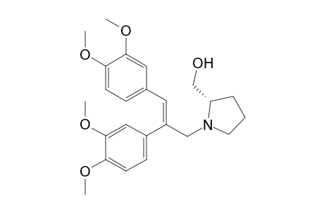 {(S)-1-[(E)-2,3-Bis-(3,4-dimethoxy-phenyl)-allyl]-pyrrolidin-2-yl}-methanol