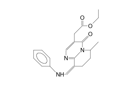 (Z)-9-(Phenylamino-methylene)-3-(carboxyethyl-methyl)-6-methyl-6,7,8,9-tetrahydro-4H-pyrido(1,2-A)pyrimidin-4-one