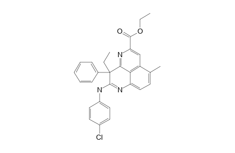 3-ETHYL-2-[(4-CHLOROPHENYL)-AMINO]-5-(ETHOXYCARBONYL)-7-METHYL-3-PHENYL-BENZO-[DE]-[1,6]-NAPHTHYRIDINE