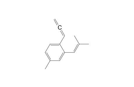 Benzene, 4-methyl-2-(2-methyl-1-propenyl)-1-(1,2-propadienyl)-