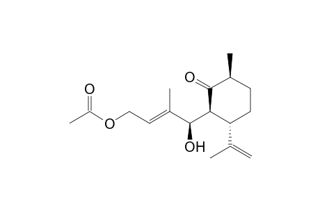 (4R,2E)-4-Hydroxy-3-methyl-4-[(1S,3S,6S)-3-methyl-2-oxo-6-(prop-1-en-2-yl)cyclohexyl]but-2-enyl Acetate