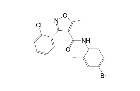 N-(4-bromo-2-methylphenyl)-3-(2-chlorophenyl)-5-methyl-4-isoxazolecarboxamide