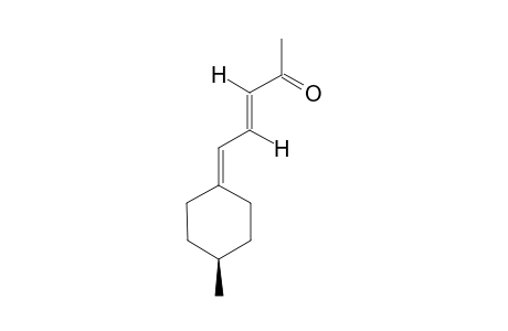 (E)-5-[(AS)-4-METHYL-CYClOHEXYLIDENE]-3-PENTEN-2-ONE;VITAMIN-D-DERIVATIVE