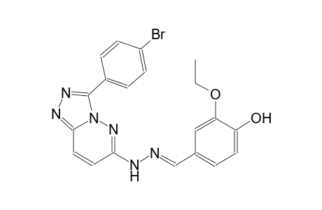 3-ethoxy-4-hydroxybenzaldehyde [3-(4-bromophenyl)[1,2,4]triazolo[4,3-b]pyridazin-6-yl]hydrazone