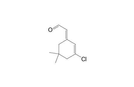Acetaldehyde, (3-chloro-5,5-dimethyl-2-cyclohexen-1-ylidene)-, (E)-
