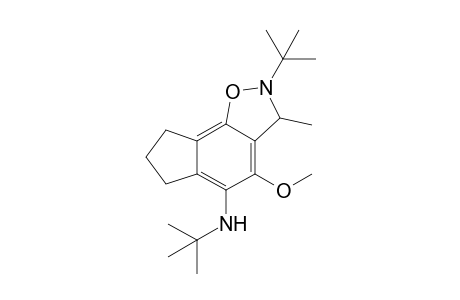 2-tert-Butyl-5-tert-butylamino-3,6,7,8-tetrahydro-4-methoxy-3-methyl-2H-indeno[5,4:d]isoxazole