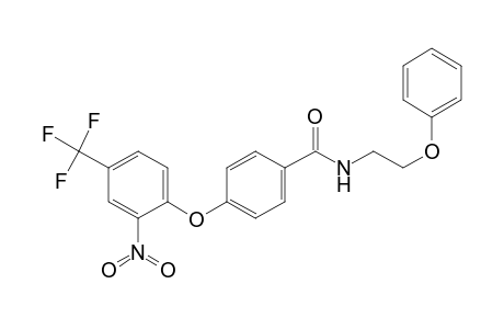 4-[2-nitro-4-(trifluoromethyl)phenoxy]-N-(2-phenoxyethyl)benzamide