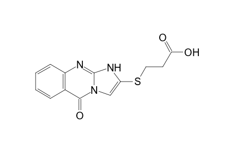 3-[(5-keto-10H-imidazo[2,1-b]quinazolin-2-yl)thio]propionic acid