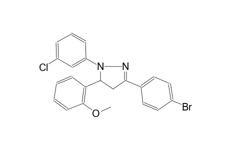1H-pyrazole, 3-(4-bromophenyl)-1-(3-chlorophenyl)-4,5-dihydro-5-(2-methoxyphenyl)-