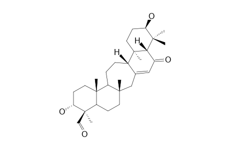 16-Oxo-3.alpha.,21.beta.-dihydroxyserrat-14-en-24-al