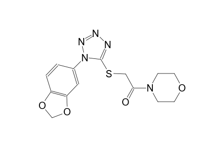 1-(1,3-benzodioxol-5-yl)-1H-tetraazol-5-yl 2-(4-morpholinyl)-2-oxoethyl sulfide