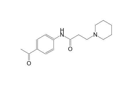1-Pyridinepropanamide, N-(4-acetylphenyl)hexahydro-