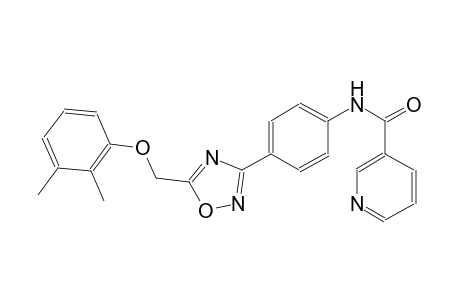 N-(4-{5-[(2,3-dimethylphenoxy)methyl]-1,2,4-oxadiazol-3-yl}phenyl)nicotinamide