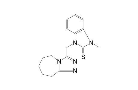 1-methyl-3-(6,7,8,9-tetrahydro-5H-[1,2,4]triazolo[4,3-a]azepin-3-ylmethyl)-1,3-dihydro-2H-benzimidazole-2-thione