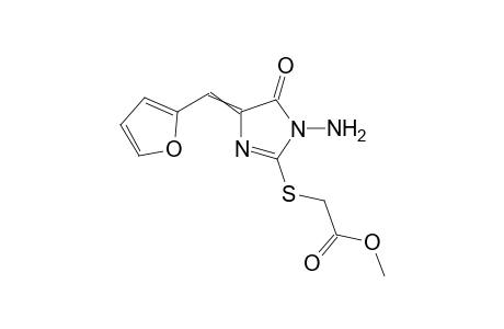 Methyl 2-[1-amino-4-(2-furylmethylene)-5-oxo-imidazol-2-yl]sulfanylacetate