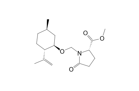 1-[(1R',2S',5R')-2-Isopropenyl-5-methylcyclohexanoxymethyl]methyl-(S)-2-pyrrolidone-5-carboxylate