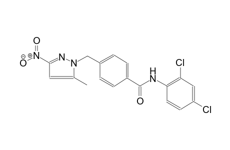 N-(2,4-dichlorophenyl)-4-[(5-methyl-3-nitro-1H-pyrazol-1-yl)methyl]benzamide