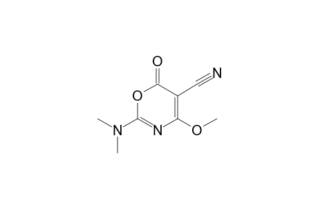 2-(dimethylamino)-4-methoxy-6-oxidanylidene-1,3-oxazine-5-carbonitrile