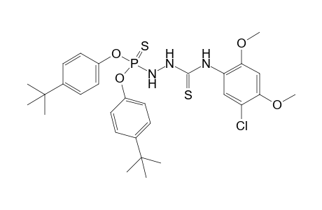 2-[(5-chloro-2,4-dimethoxyphenyl)thiocarbamoyl]phosphorohydrazidothioic acid, O,O-bis(p-tert-butylphenyl) ester