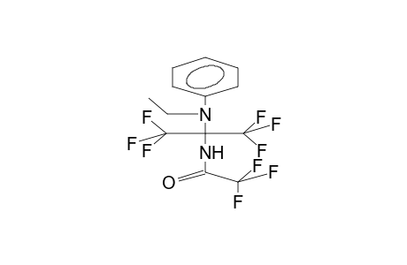 N-(ALPHA-TRIFLUOROACETYLAMINOHEXAFLUOROISOPROPYL)-N-ETHYLANILINE