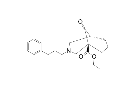 ETHYL-9-OXO-3-(3-PHENYLPROPYL)-3-AZABICYCLO-[3.3.1]-NONANE-1-CARBOXYLATE