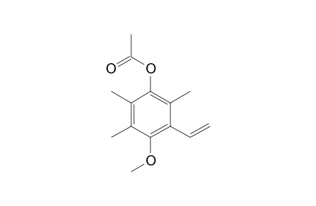 4-methoxy-2,3,6-trimethyl-5-vinylphenol, acetate
