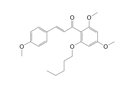 2'-(N-Pentyl)oxy-4,4',6'-trimethoxychalcone (isomer 1)