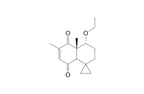 RAC-4'-BETA-ETHOXY-3',4',4'A,8'A-ALPHA-TETRAHYDRO-4'A-ALPHA,6-DIMETHYLSPIRO-[CYCLOPROPAN-1,1'(2'H)-NAPHTHALIN]-5'8'-DIONE