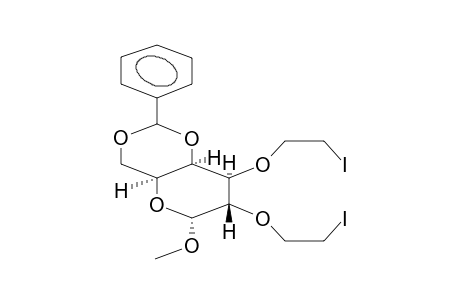 METHYL 4,6-O-BENZYLIDENE-2,3-BIS(2-IODOETHOXY)-ALPHA-D-GALACTOPYRANOSIDE