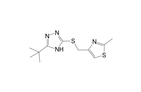 3-tert-butyl-5-{[(2-methyl-4-thiazolyl)methyl]thio}-4H-1,2,4-triazole