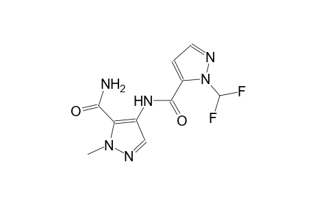 4-({[1-(difluoromethyl)-1H-pyrazol-5-yl]carbonyl}amino)-1-methyl-1H-pyrazole-5-carboxamide
