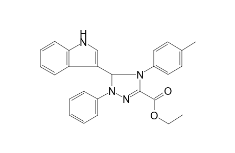3-(1H-indol-3-yl)-2-phenyl-4-(p-tolyl)-3H-1,2,4-triazole-5-carboxylic acid ethyl ester