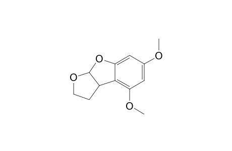 2,3,3a,8a-Tetrahydro-4,6-dimethoxyfuro[2,3-b]benzofuran