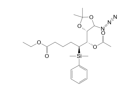 (5R,6S)-ETHYL-6-ACETOXY-6-[(4S)-5-AZIDO-2,2-DIMETHYL-1,3-DIOXOLAN-4-YL]-5-[DIMETHYL-(PHENYL)-SILYL]-HEXANOATE