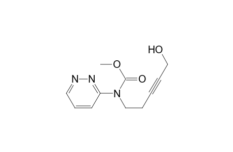 3-[N-Carbomethoxy-N-(5-hydroxy-3-pentynyl)amino]-1,2-diazine
