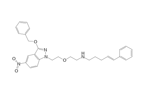(E/Z)-N-[5-(3-Benzyloxy-5-nitro-1H-indazole-1-yl)-3-oxapentyl]-5-phenyl-4-pentenamine