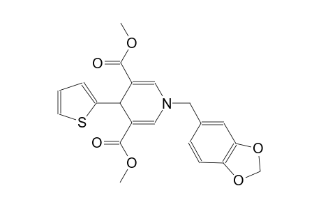 1-(1,3-benzodioxol-5-ylmethyl)-4-thiophen-2-yl-4H-pyridine-3,5-dicarboxylic acid dimethyl ester