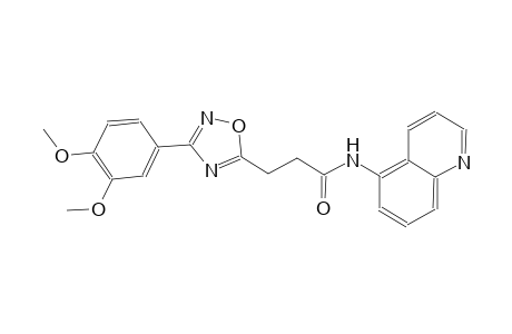 1,2,4-oxadiazole-5-propanamide, 3-(3,4-dimethoxyphenyl)-N-(5-quinolinyl)-