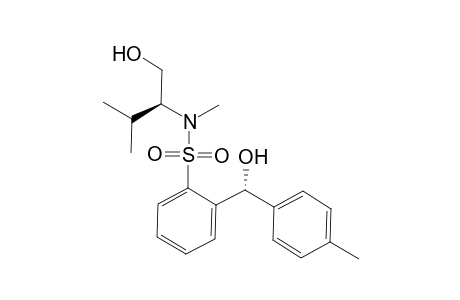 2-[(R)-hydroxy(p-tolyl)methyl]-N-methyl-N-[(1S)-2-methyl-1-methylol-propyl]benzenesulfonamide