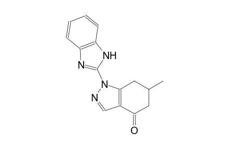 4H-indazol-4-one, 1-(1H-benzimidazol-2-yl)-1,5,6,7-tetrahydro-6-methyl-
