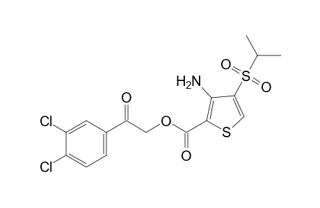 3-amino-4-(isopropylsulfonyl)-2-thiophenecarboxylic acid, 3,4-dichlorophenacyl ester