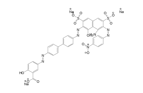 <-p-Nitroaniline]Benzoic acid, 5-[[4'-[[8-amino-1-hydroxy-7-[(4-nitrophenyl)Salicylic acid(1)[-benzidine-](2)(alk)[H=acid(ac)