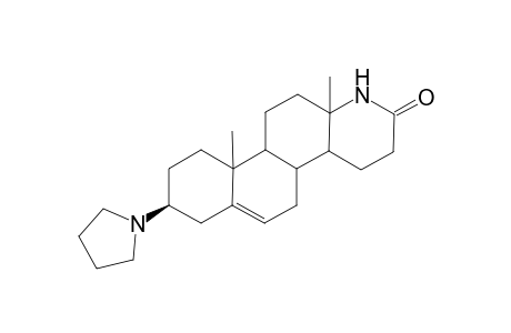 3-.beta.-Pyrrolidino-17a-aza-D-homoandrosta-5-en-17-one