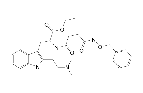 Ethyl 2-({4-[(benzyloxy)amino]-4-oxobutanoyl}amino)-3-[2-(dimethylaminoethyl)-1H-indol-3-yl]propionate