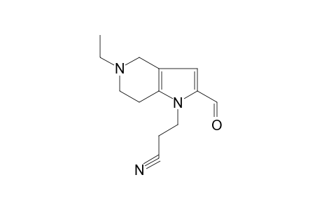 Propanenitrile, 3-(4,5,6,7-tetrahydro-5-ethyl-2-formyl-pyrrolo[2,3-c]pyridin-1-yl)-