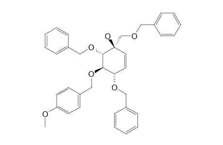 (1R,4S,5R,6S)-4,6-DIBENZYLOXY-1-BENZYLOXYMETHYL-5-[(4-METHOXYBENZYL)-OXY]-CYCLOHEX-2-EN-1-OL
