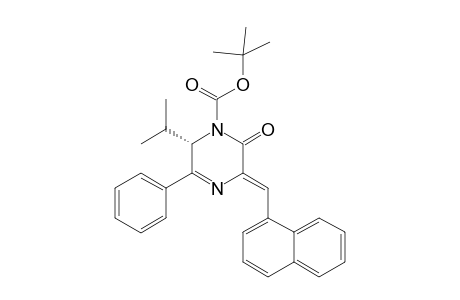 (6S)-N-1-(tert-Butoxycarbonyl)-6-isopropyl-3-[(Z)-1-(1-naphthyl)methylidene]-5-phenyl-1,2,3,6-tetrahydro-2-pyrazinone