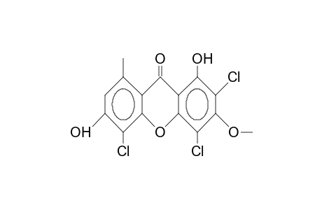 2,4,5-Trichloro-8-methyl-3-methoxy-1,6-dihydroxy-xanthone